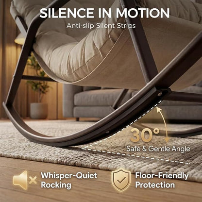 RADIATA Rocking Lounge Chair, Indoor Outdoor Reclining Lounger - Image 6