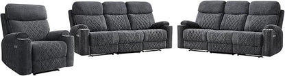 HAOMARKETS 3-Piece Power Recliner Sofa Set - Image 8