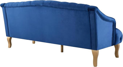 Christopher Knight Home Minxi Velvet Upholstered 3 Seater Sofa Couch, Wooden - Image 8
