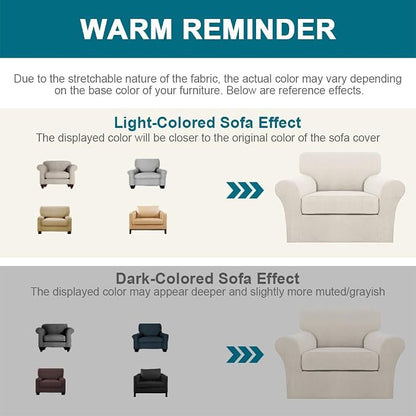 Turquoize 2 Piece Chair Covers Chair Slipcovers - Image 6