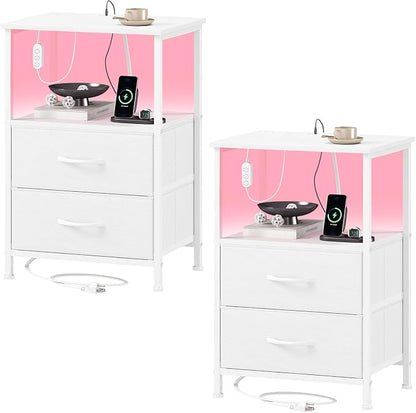 Somdot Nightstands Set of 2, End Tables by Somdot