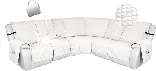 HDCAXKJ 100% Waterproof Reclining Sectional Couch Covers L Shape Recliner Sofa by HDCAXKJ