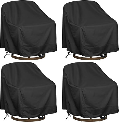 Outdoor Swivel Lounge Chair Cover, Heavy Duty Waterproof Patio Furniture Cover by HI%C2%B7%C2%B7%C2%B7YOURCOVER