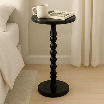 Round Side Table for Small Spaces, Drink Table - Image 4