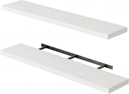 Fixwal Floating Shelves for Wall, 47.2" Long Heavy Duty Wall Mounted Rustic by Fixwal