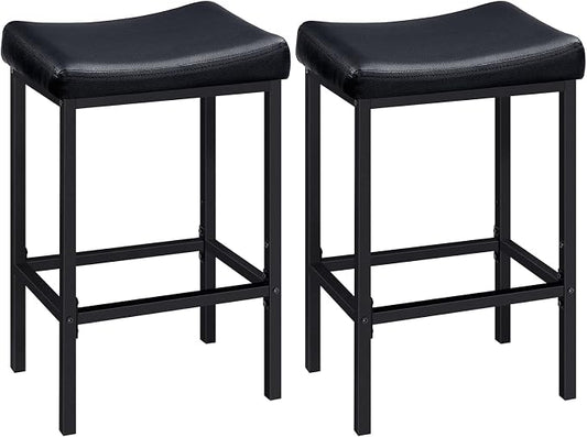 HOOBRO Bar Stools, Counter Height Stools, Saddle Barstools by HOOBRO