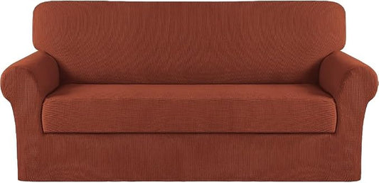 Turquoize Stretch Sofa Slipcover 2 Pieces Sofa Cover Couch Cover by Turquoize