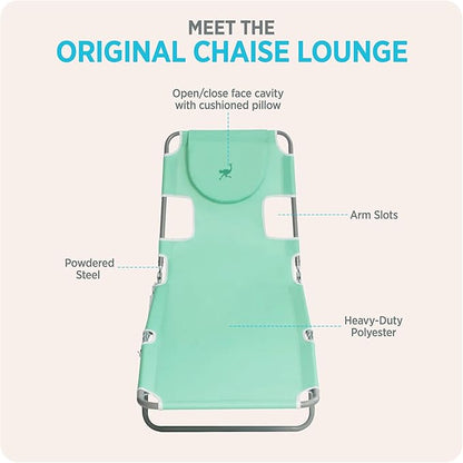 Ostrich the Original Chaise 72 x 22 Inch Lounge Portable Reclining Lounger - Image 6