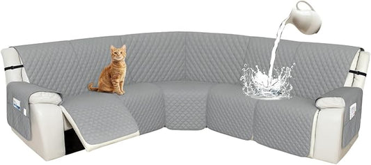 Arfntevss Recliner Sectional Couch Covers 1OO% Waterproof L Shape Sofa Cover by Arfntevss