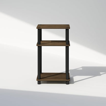 Furinno Just 3-Tier Turn-N-Tube Open Storage Nightstand, Plastic Poles - Image 7