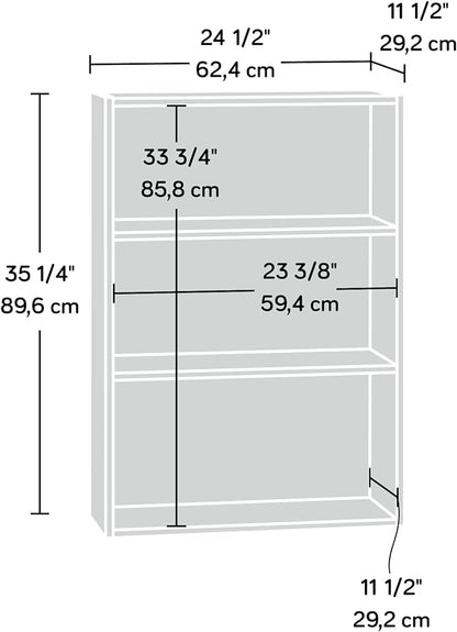 Sauder Beginnings 3-Shelf Bookcase, Bookshelf - Image 3