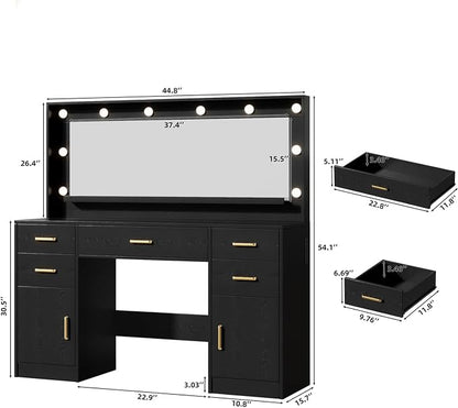TOKSOM 44.8" Large Vanity Desk - Image 3
