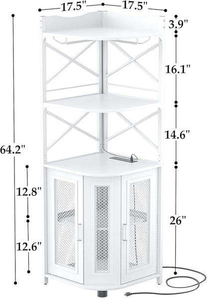 Aheaplus Corner Bar Cabinet - Image 2