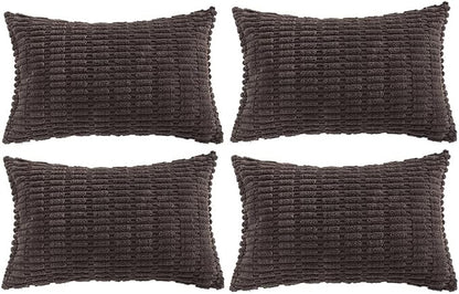 Fancy Homi 4 Packs Decorative Throw Pillow Covers by Fancy+Homi