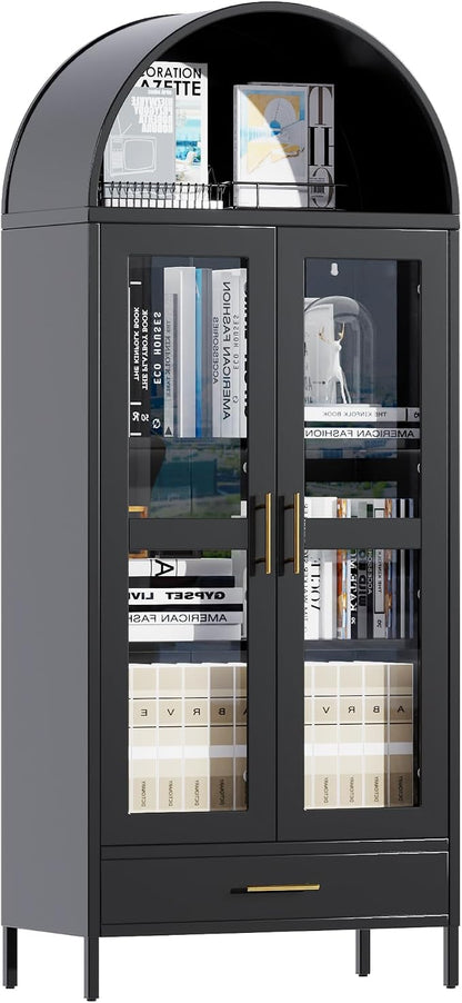 VEXPOR 73" Tall Arched Display Cabinet - Image 9