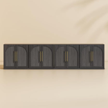 BELLEZE 3 Tier Bookshelf with Double-Arc Door - Image 9