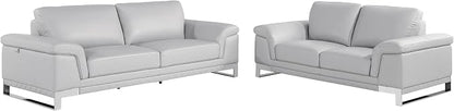 Blackjack Furniture Weston Collection Genuine Italian Leather Living Room Sofa - Image 2