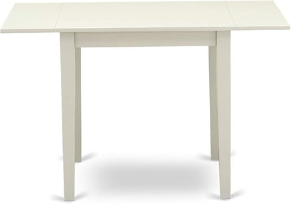 East West Furniture NDVA5-LWH-C 5 Piece Modern Dining Table Set Includes a - Image 6