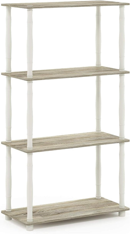 Furinno Turn-N-Tube 4-Tier Multipurpose Shelf Display Rack, Classic Tubes - Image 5