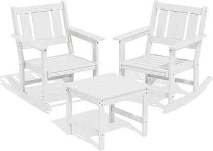 SERWALL Outdoor Rocking Chairs Set of 2 - Image 3