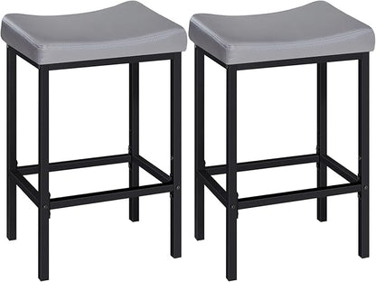 HOOBRO Bar Stools Set of 2, 24.8 Inches Bar Chairs, Counter Height Stools by HOOBRO