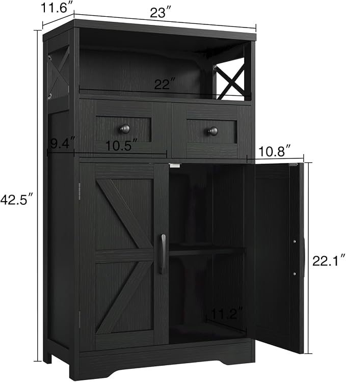 Befrases Black Storage Cabinet - Image 2