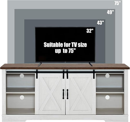 AMERLIFE 66" Farmhouse TV Stand - Image 6