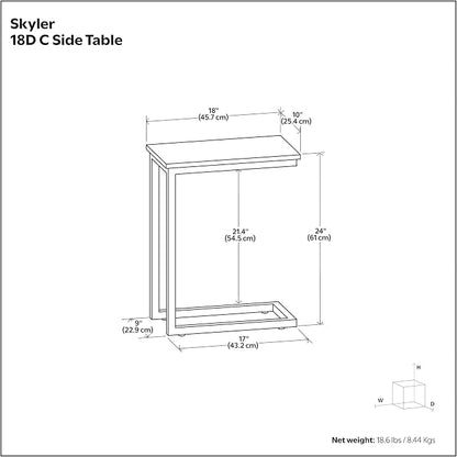 SIMPLIHOME Skyler Metal Table - Image 9