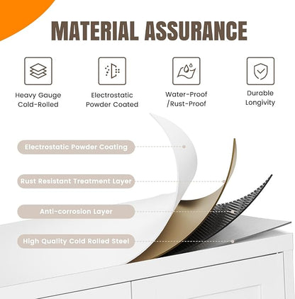Yizosh Metal Storage Cabinet - Image 3