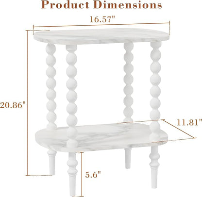 2-Tier Side Table, Small End Table - Image 3