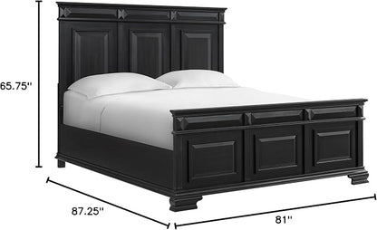 Picket House Furnishings Sumner King Panel 5PC Bedroom Set in Black - Image 3