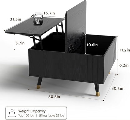 SULIVES Lift Top Coffee Table - Image 2