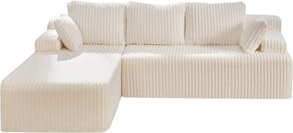 Hobestluk Modular Sectional Sofa Couches L-Shape Couch 3 Seat Modular Sofa - Image 8