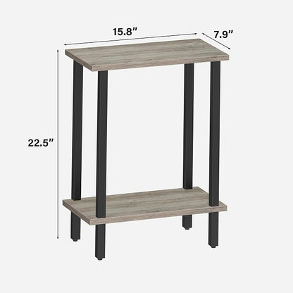 TUTOTAK Small Side Table, Narrow End Table, Skinny Sofa Table, Slim Nightstand - Image 3