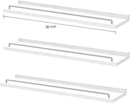RYOFOBETTO 32 inches Long Floating Shelves, Bathroom Decor Shelves Over Toilet - Image 3