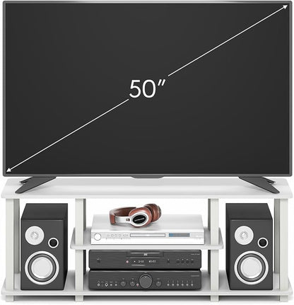 Furinno Turn-S-Tube TV Stand, 3-Tier No Tools 3D Entertainment Center - Image 6