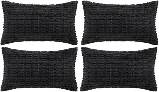 Fancy Homi 4 Packs Decorative Throw Pillow Covers by Fancy+Homi