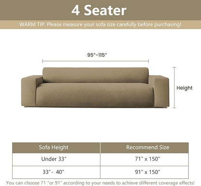 MYSKY HOME Couch Cover for Dogs, Sectional Couch Cover - Image 8