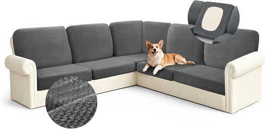 Arfntevss Sectional Couch Covers L Shape Couch Cushion Covers Slipcovers Fitted by Arfntevss