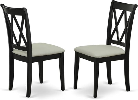 East West Furniture CLC-BLK-C Clarksville Dining Room Chairs by EastWestFurniture