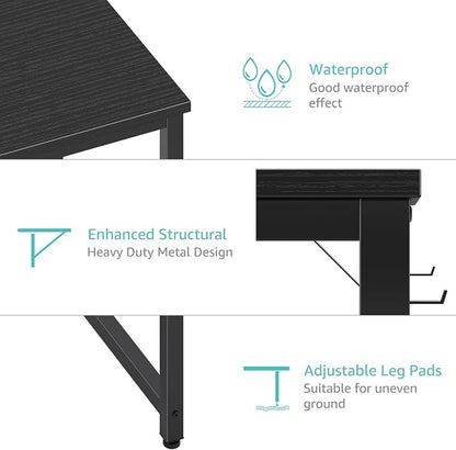 Lufeiya Gaming Desk with Fabric Drawers - Image 7