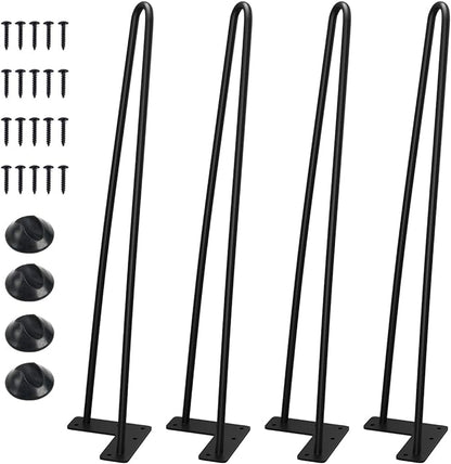 SMARTSTANDARD 20 Inch Heavy Duty Hairpin Furniture Legs, Metal Home DIY Projects by SMARTSTANDARD