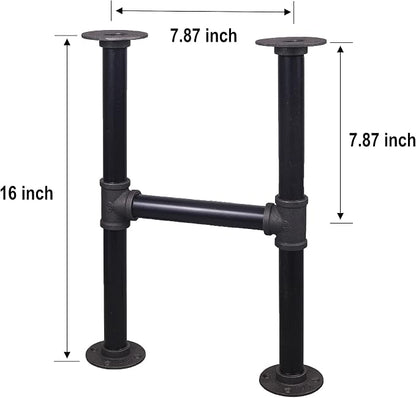 16'' Hight H-Shape Industrial Table Leg Set - Image 3