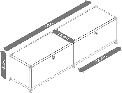 Modern Storage Cabinet Sideboard Versatile Free-Standing Organizer Cabinets - Image 3
