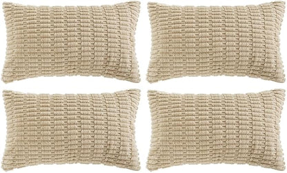 Fancy Homi 4 Packs Decorative Throw Pillow Covers by Fancy+Homi
