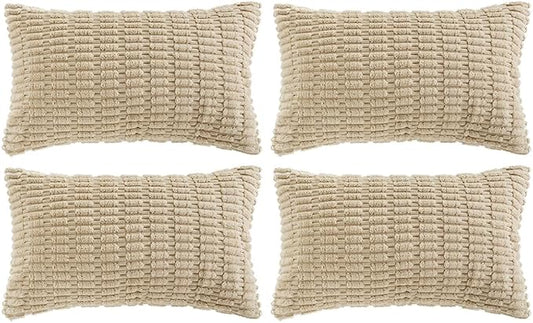 Fancy Homi 4 Packs Decorative Throw Pillow Covers by Fancy+Homi