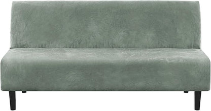 H.VERSAILTEX Real Velvet Futon Cover Armless Sofa Covers Sofa Bed Covers by HVERSAILTEX