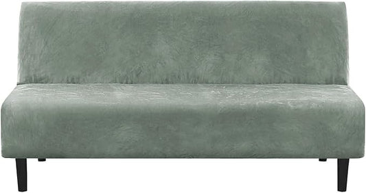 H.VERSAILTEX Real Velvet Futon Cover Armless Sofa Covers Sofa Bed Covers by HVERSAILTEX