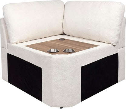 Ball & Cast 157" Oversized Modular Sectional Sofa L-Shaped, Large Chenille - Image 10
