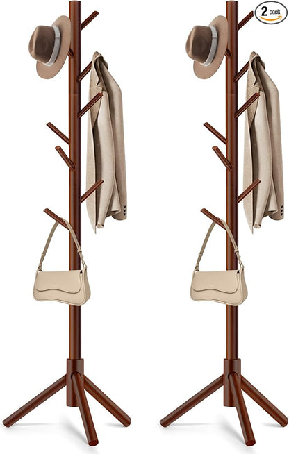 WANGMUXIA 2 PCS Coat Rack, Freestanding Coat Rack by WANGMUXIA